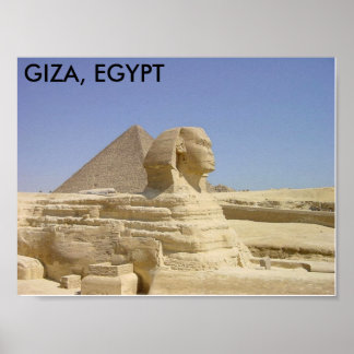 GIZA, EGYPTE POSTER