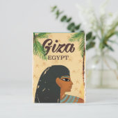 Giza, Egyptische reisposter Briefkaart (Staand voorkant)