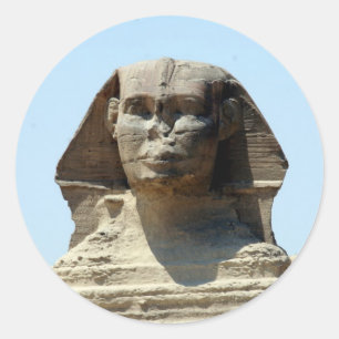 Giza Grote Sfinx Ronde Sticker