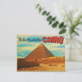 Giza Pyramid Cairo Egypte Briefkaart (Staand voorkant)