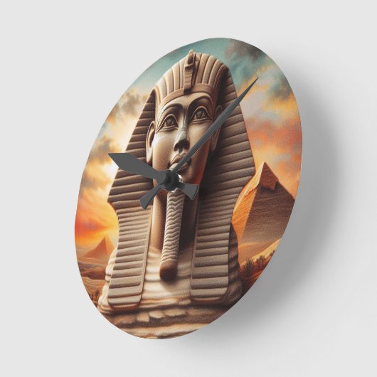Giza Sphinx Hoofd met Piramides Egypte Reizen Ronde Klok (Hoek)