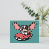 Gizmo | Cute Comic Driver Briefkaart (Staand voorkant)