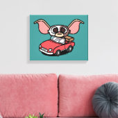 Gizmo | Cute Comic Driver Canvas Afdruk (Insitu (Woonkamer))