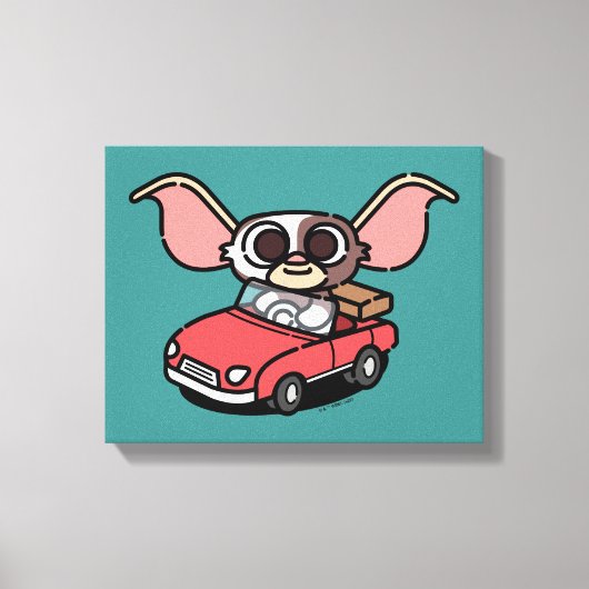 Gizmo | Cute Comic Driver Canvas Afdruk (Voorkant)