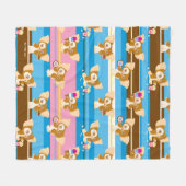 Gizmo | Cute Comic Pattern Fleece Deken (Voorkant (Horizontaal))