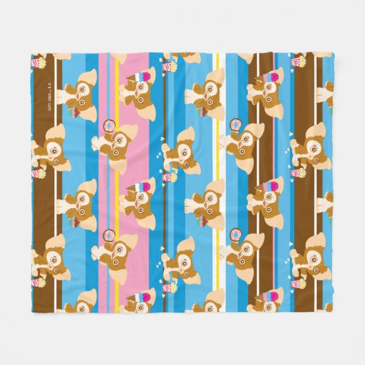 Gizmo | Cute Comic Pattern Fleece Deken (Voorkant (Horizontaal))