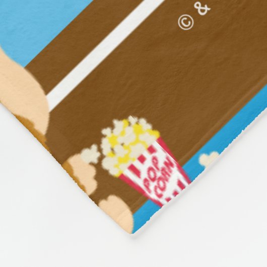 Gizmo | Cute Comic Pattern Fleece Deken (Hoek)