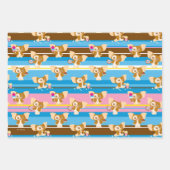Gizmo | Cute Comic Pattern Inpakpapier Vel (Voorkant 3)