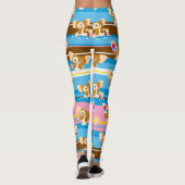 Gizmo | Cute Comic Pattern Leggings (Achterkant)