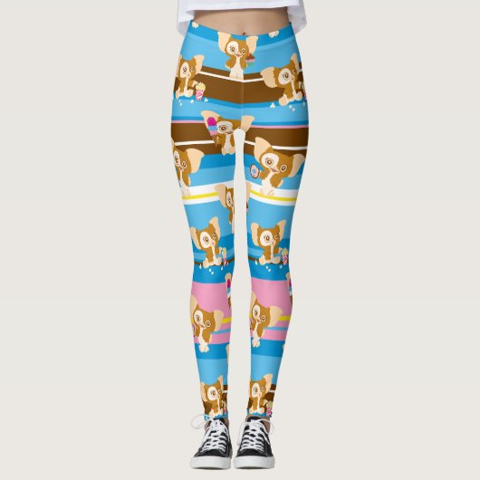 Gizmo | Cute Comic Pattern Leggings (Voorkant)