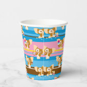 Gizmo | Cute Comic Pattern Papieren Bekers (Rechts)
