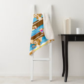 Gizmo | Cute Comic Pattern Sherpa Deken (In situ)