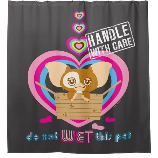 Gizmo | Dit pakket niet nat Douchegordijn (Voorkant)