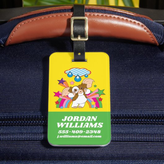 Gizmo | Dromen van regendruppels Bagagelabel (Voorkant Insitu 2)