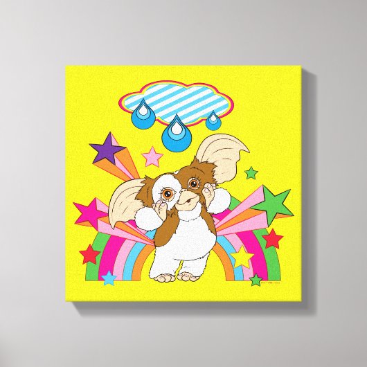 Gizmo | Dromen van regendruppels Canvas Afdruk (Voorkant)