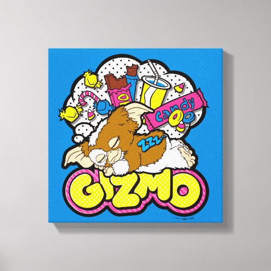Gizmo | Dromen van zoet Canvas Afdruk (Voorkant)