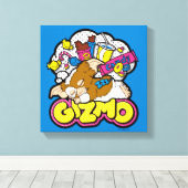 Gizmo | Dromen van zoet Canvas Afdruk (Insitu (Houten vloer))