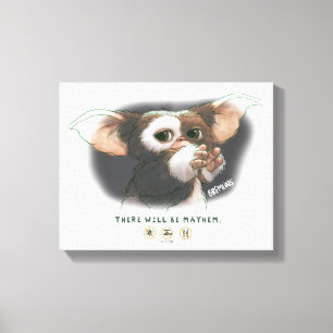 Gizmo Er Zal Chaos Uitbarsten Canvas Afdruk
