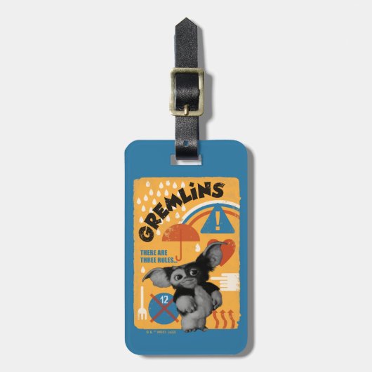 Gizmo | Er zijn drie regels Bagagelabel (Voorkant verticaal)