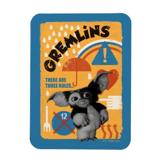 Gizmo | Er zijn drie regels Magneet (Verticaal)