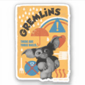 Gizmo | Er zijn drie regels Sticker (Voorkant)