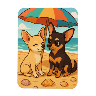 Gizmo in Love - Beach Day with His Sweetheart Magneet