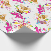 Gizmo | Laten we Rock'n Roll Pattern Cadeaupapier (Hoek)