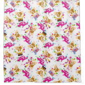 Gizmo | Laten we Rock'n Roll Pattern Douchegordijn (Voorkant)