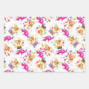 Gizmo   Laten we Rock'n Roll Pattern Inpakpapier Vel