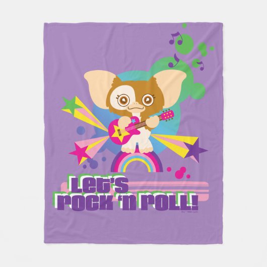 Gizmo | Let s Rock'n Roll Fleece Deken (Voorkant)
