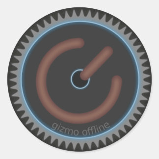 Gizmo Offline bedrijf logo Ronde Sticker