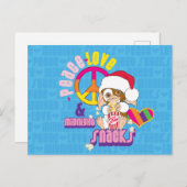 Gizmo | Peace Love & Midnight Snacks Briefkaart (Voorkant / Achterkant)