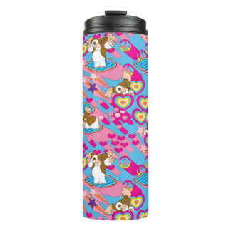 Gizmo | Pink Peace & Love Pattern Thermosbeker