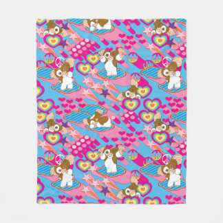 Gizmo | Roze vredes- en liefdespatroon Fleece Deken