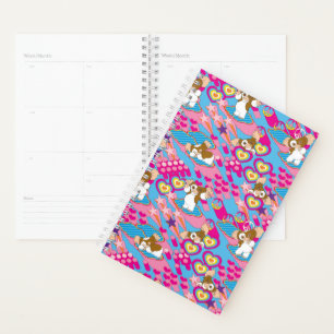 Gizmo Roze vredes- en liefdespatroon Planner