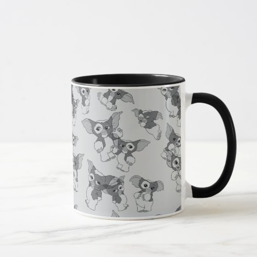 Gizmo | Zwart-wit patroon Mok (Rechts)