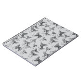 Gizmo | Zwart-wit patroon Notitieboek (Linkerzijde)