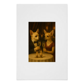 Gizmo's Romantic Dinner - Champagne & Love Perfect Poster