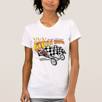 Gizzle Hopper-dames Twofer Sheer (gemonteerd) T-shirt