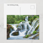Gjain Waterfall, IJsland Briefkaart (Voorkant / Achterkant)