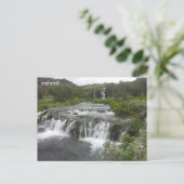 Gjáin waterval in Þjórsárdalur vallei, IJsland Briefkaart (Staand voorkant)