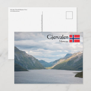 Gjervalen Noorwegen Briefkaart