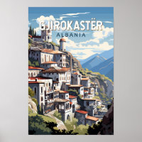 Gjirokaster Albanië Reis Kunst Vintage