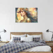 GK_24004, Art Nouveau stijl Canvas Afdruk (Insitu (Slaapkamer))