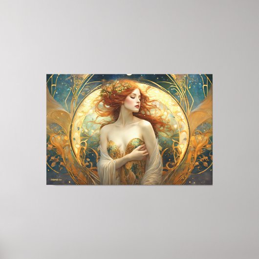 GK_24005, Art Nouveau stijl Canvas Afdruk (Voorkant)