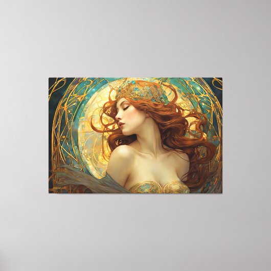 GK_24009, Art Nouveau stijl Canvas Afdruk (Voorkant)
