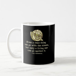 GK Chesterton Quote katholieke Humor Vist Mannen F Koffiemok