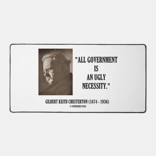 GK Chesterton Tout Gouvernement Est Une Inutile Né (Recto)