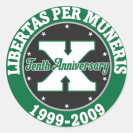 GKMMC Tien jaar Jubileum sticker