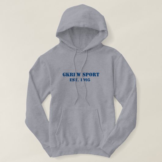 Gkrew Sport Vêtements Sweat - shirt à capuche (Design devant)